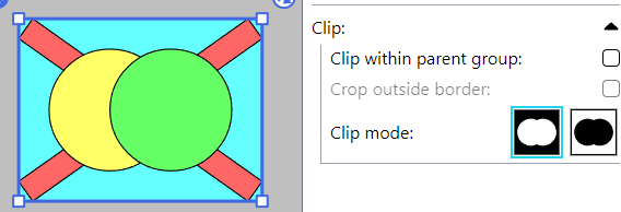 Screenshot for clip mode