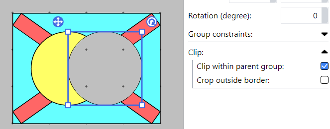 Screenshot for clip within parent group