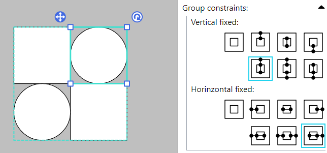 Screenshot for group constraints